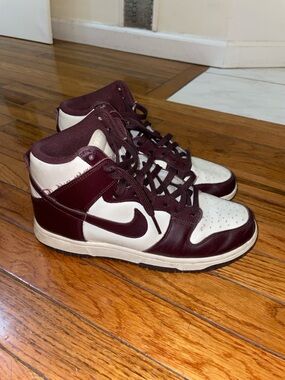 Maroon Nike Dunk High